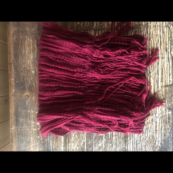 Dark red Roxy scarf - Picture 2 of 2